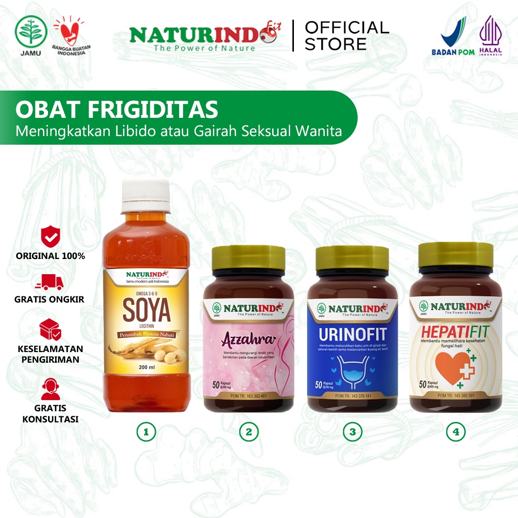 NATURINDO FIT - Obat Herbal Frigiditas (Penurunan Gairah Seksual Wanita) | Meningkatkan stamina