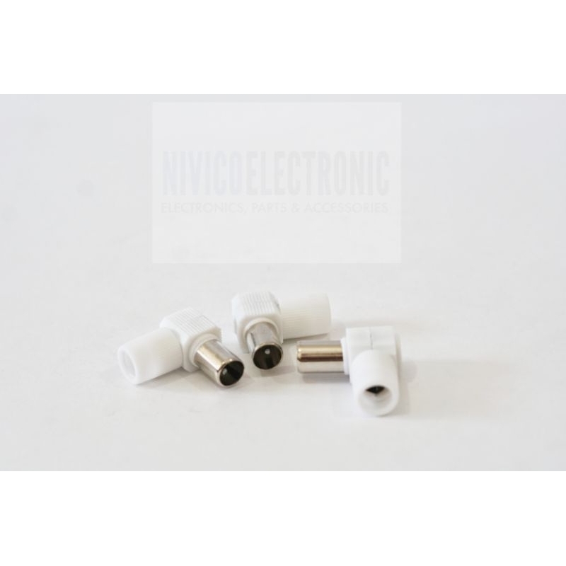 Jack TV/Jack Antena Male tipe L Plastik