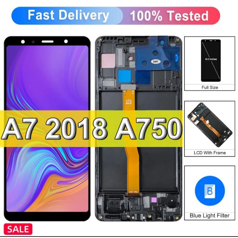 LCD TOUCHSCREEN SAMSUNG A7 2018 / A750 ORIGINAL OLED
