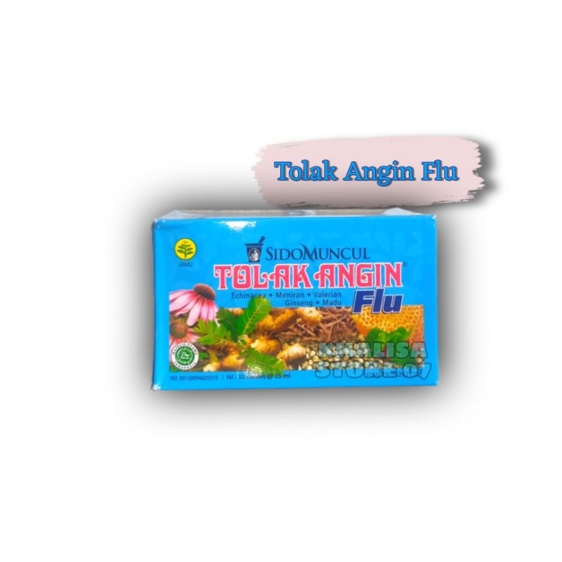 Tolak Angin Flu Sidomuncul Isi 12 Sachet / Tolak Angin Flu