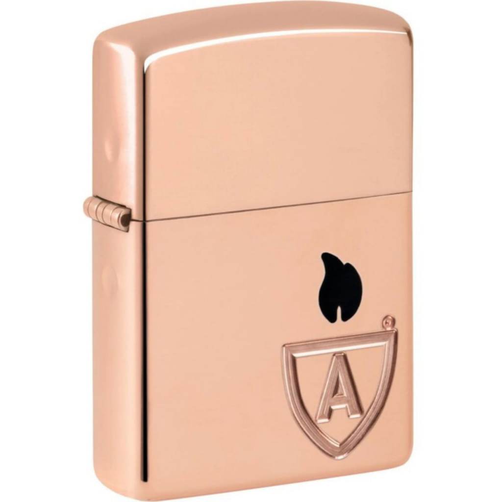 Zippo 46171 Armor Solid Copper Logo With Black Insert