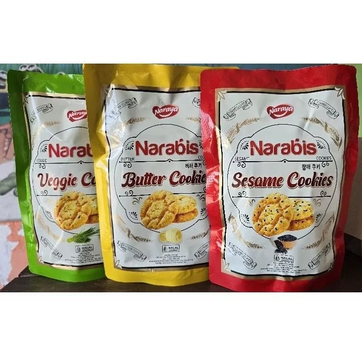 

NARAYA NARABIS COOKIES 220GR BUTTER SESAME VEGGIE