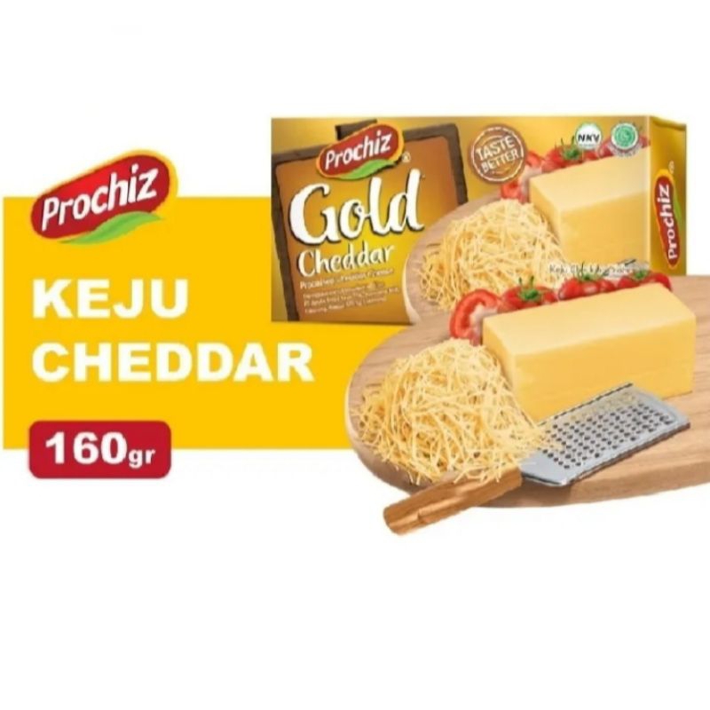 

KEJU PROCHIS GOLD CHEDAR /KEJU PROCHISSED CHEDAR CHEESE/KEJU CHEDAR OLAHAN KEMASAN 160gr