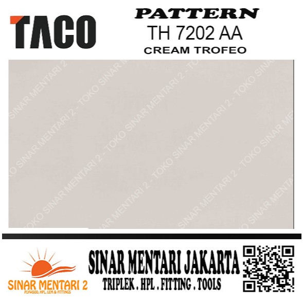 TACO HPL PATTERN TH 7202 AA CREAM TROFEO