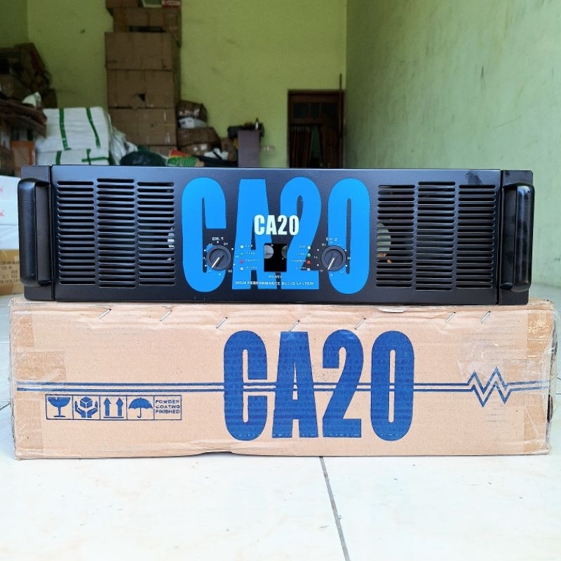 BOX POWER AMPLIFIER CA20 CA-20 + KNOP + PANEL (3U)