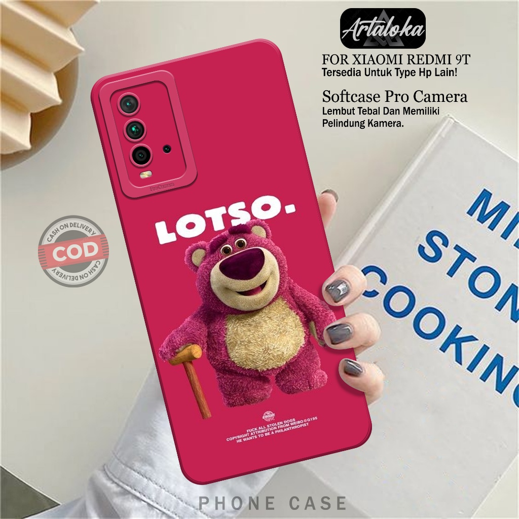 Softcase Hp Xiaomi Redmi 9T Fashion Case Kartun Case Xiaomi Redmi 9T Silikon TPU Pro Camera Casing X