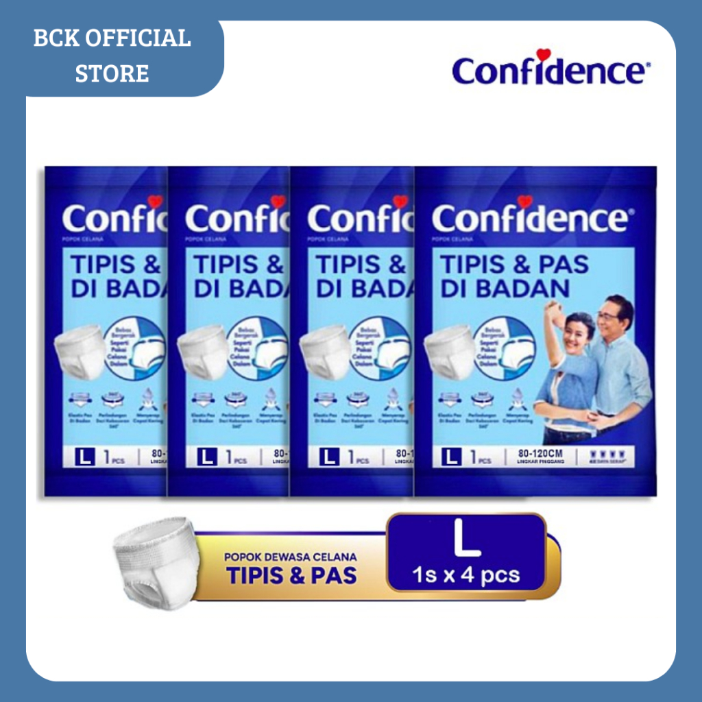 Confidence Pants Popok Celana Dewasa Orang Tua 4L
