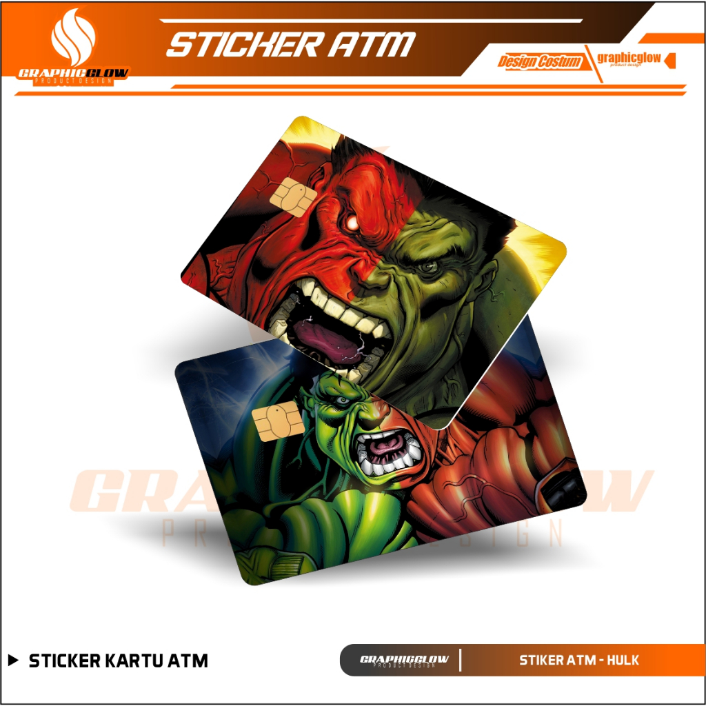

HULK STIKER PELINDUNG KARTU SKIN CARD ATM SIM KTP E-MONEY STICKER LEM KUAT ANTI GORES ( SKIN / STICKER KARTU ATM )
