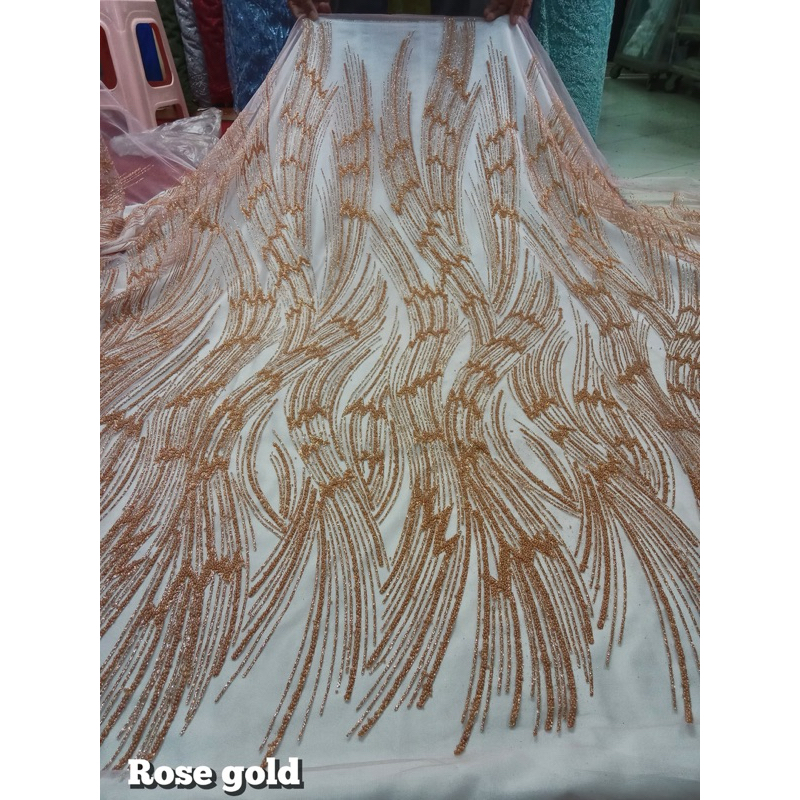 (COD) kain sugar candy payet mewah/kain tille candy crush motif berpayett mewah