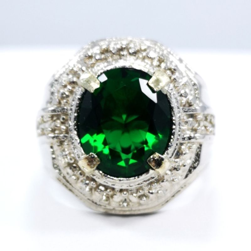 BATU CINCIN AKIK PERMATA GREEN SAFIR HIJAU CHATAM