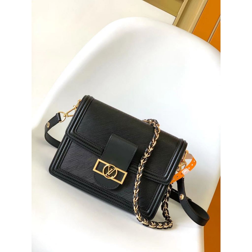 Top original Louis Vuitton Dauphine handbag LV mailman bag