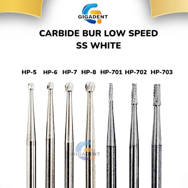 CARBIDE BUR ROUND & FISSURE SS WHITE