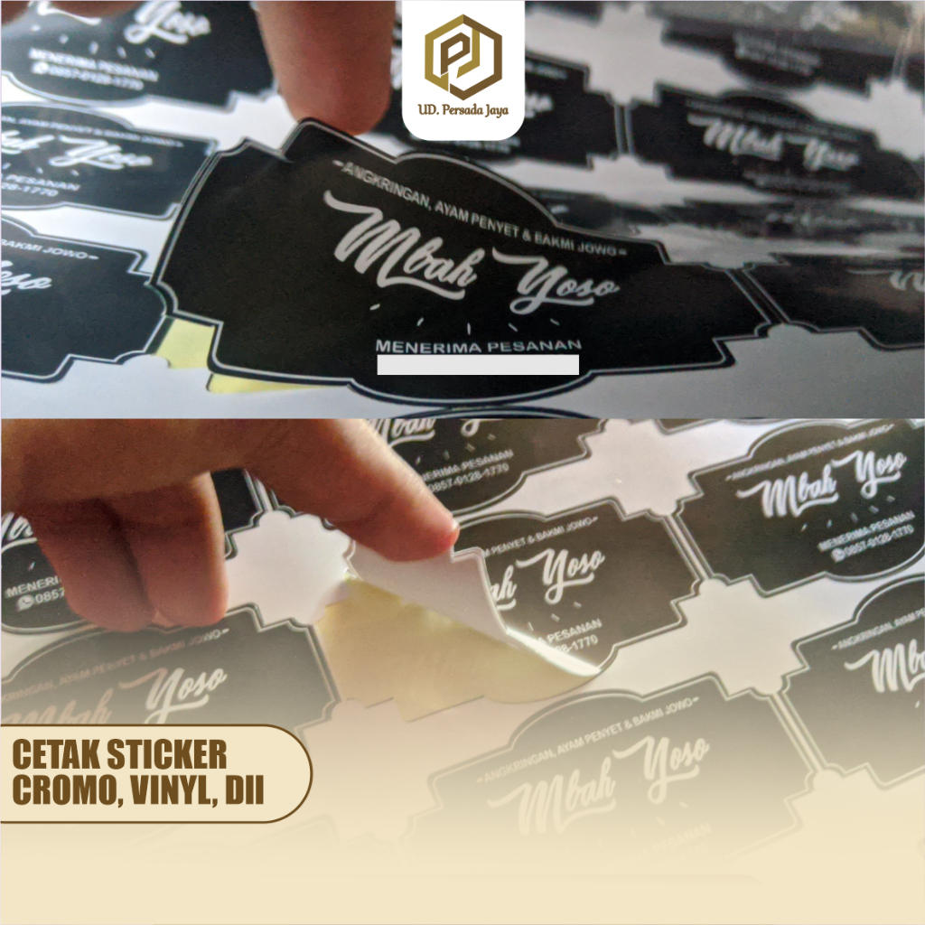 

Cetak Sticker Cromo, sticker mirror, sticker produk, Murah Cepat!!