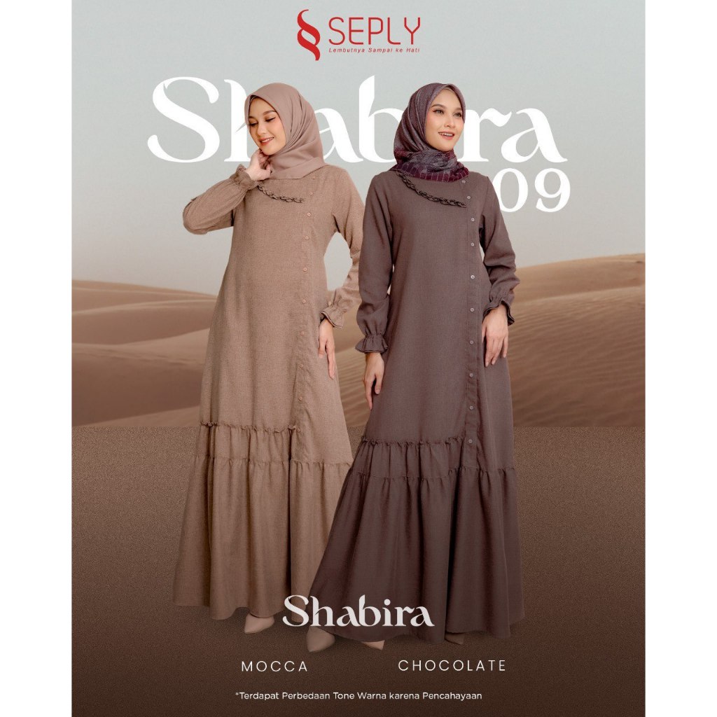 [COD] TERBARU GAMIS SEPLY SHABIRA 09 CHOCHOLATE - MOCCA | ORIGINAL PRODUK