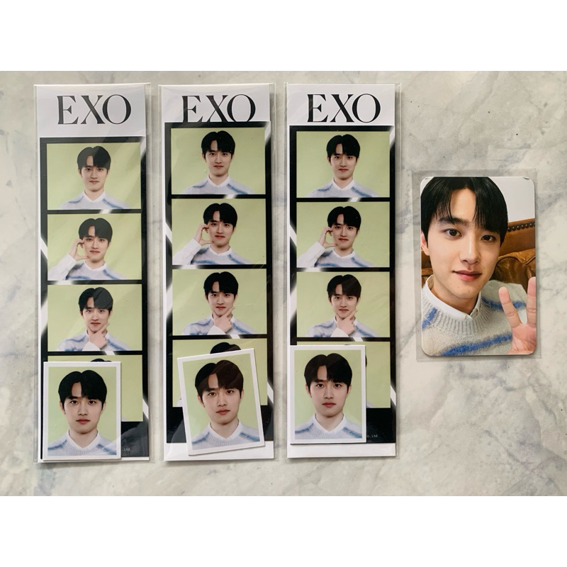[READY STOCK] 4CUT D.O. AND PHOTOCARD FROM TUMBLER FANMEETING EXO