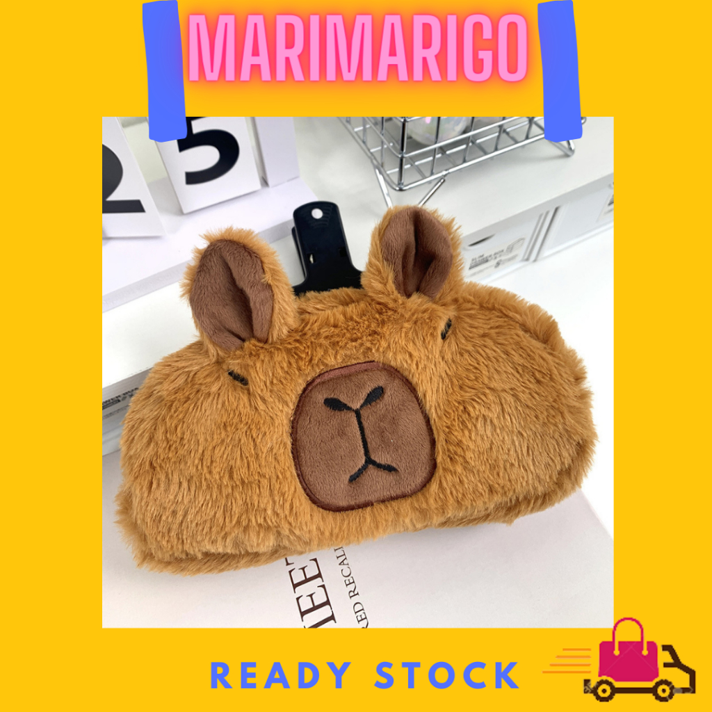 

Kotak Pensil Capybara Lucu Tempat Pensil Anak Sekolah Japanese Plush Pencil Case Cute Large Capacity Student Stationery