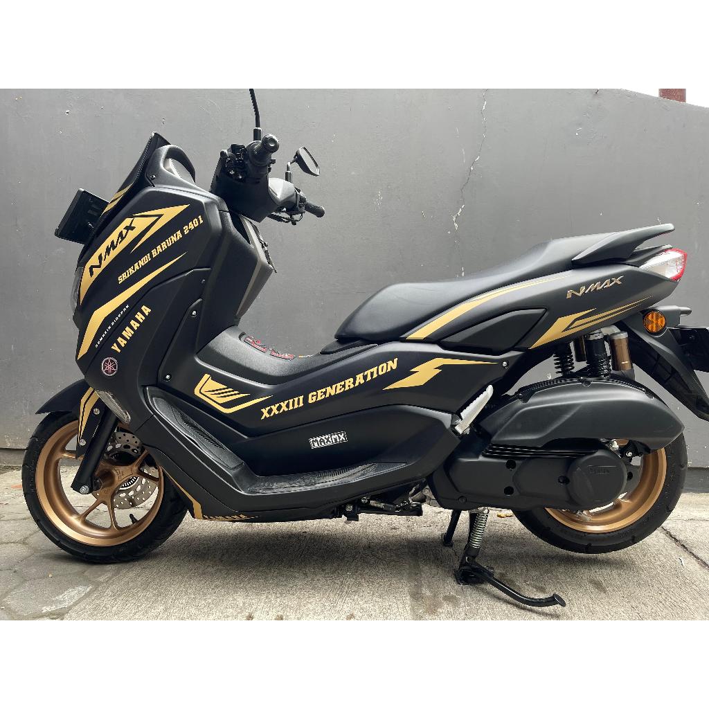 Decal stiker Nmax New warna hitam pekat