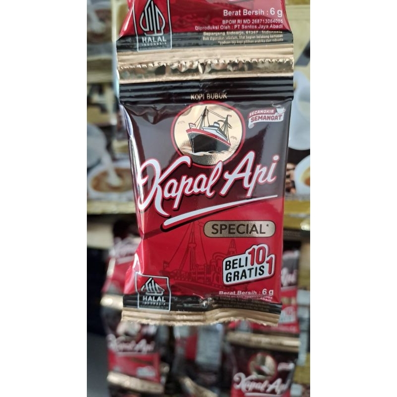 

KOPI KAPAL API KECIL SPECIAL 6GR RENCENG