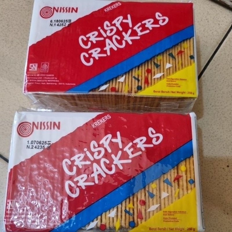 

Nissin crispy crackers makanan ringan kreker 250gr