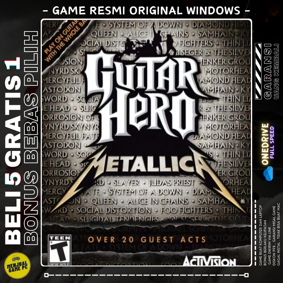 GUITAR HERO METALICA - GAME LAPTOP - GAME PC - GAME KOMPUTER - LINK DOWNLOAD - ORIGINAL WINDOWS