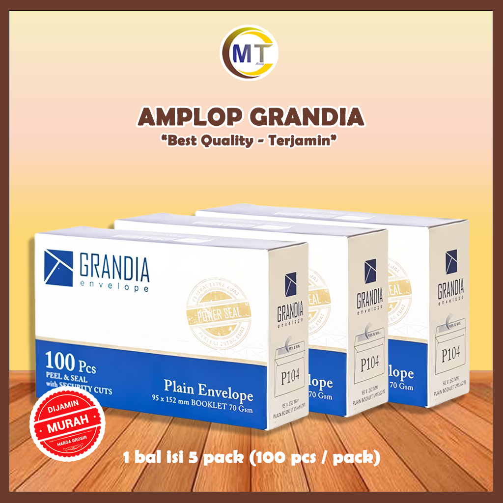 

Grandia Amplop Putih Polos 100 pcs Amplop Putih Amplop Uang Grandia 104 PA