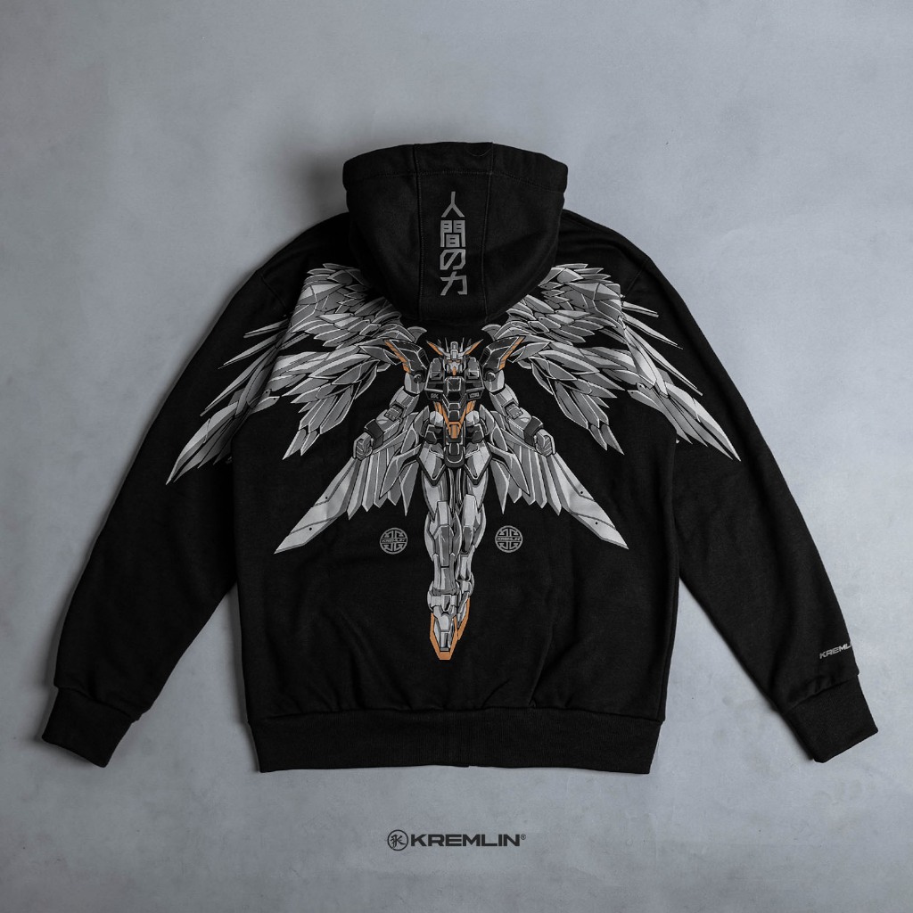 KREMLIN Zipper Hoodie Sleting - GUNSCREAM