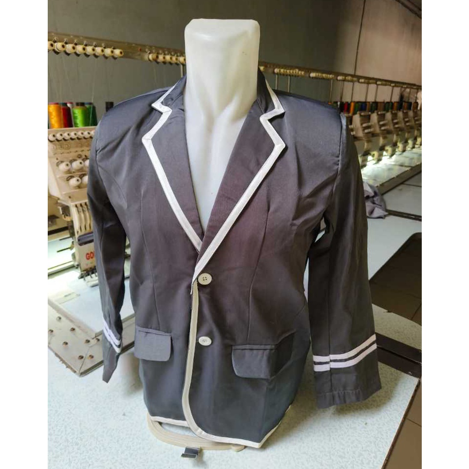 KODE U98U BISA COD PRODUKSI SENDIRI JAS SEKOLAH OSIS SMP SMA  MA  MTs BLAZZER ABU LIS PUTIH SLIMFIT 