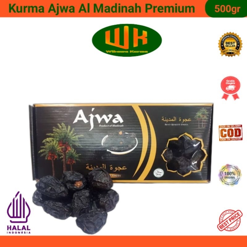 

Kurma Ajwa Al-Madina Premium 500 Gram