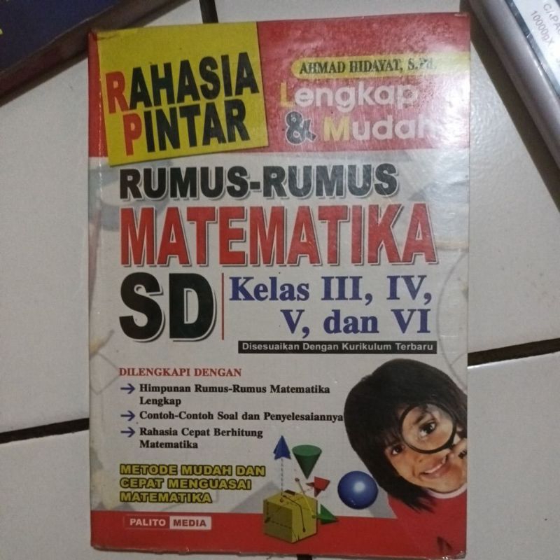 

PRELOVED BUKU RAHASIA PINTAR RUMUS MATEMATIKA SD