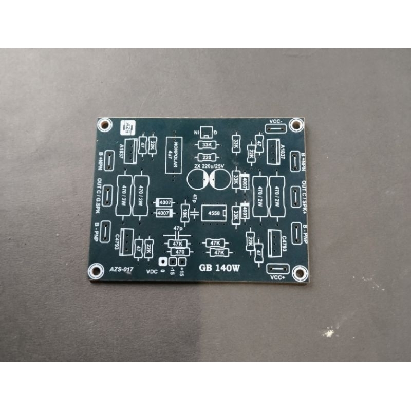 PCB Driver Power GB Ground Bridge 140W Out Collector.