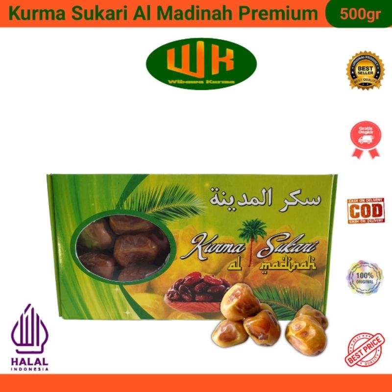 

Kurma Sukari Al Qassim Premium 500gr