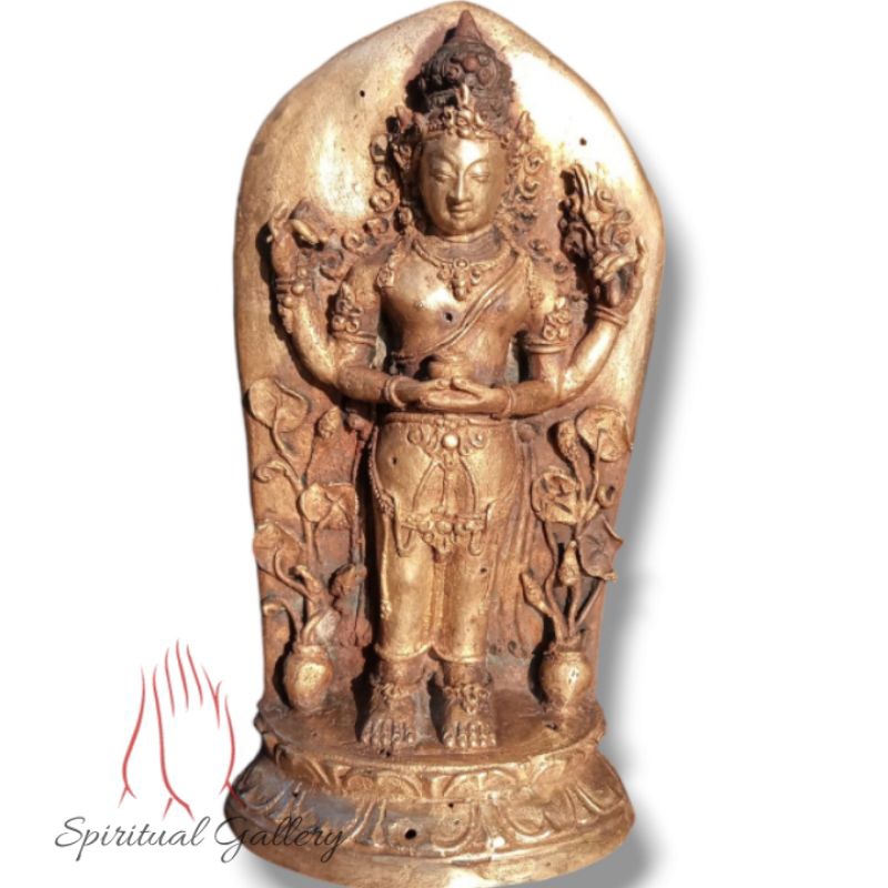 Patung Kuningan Dewa Siwa Lawasan Antik