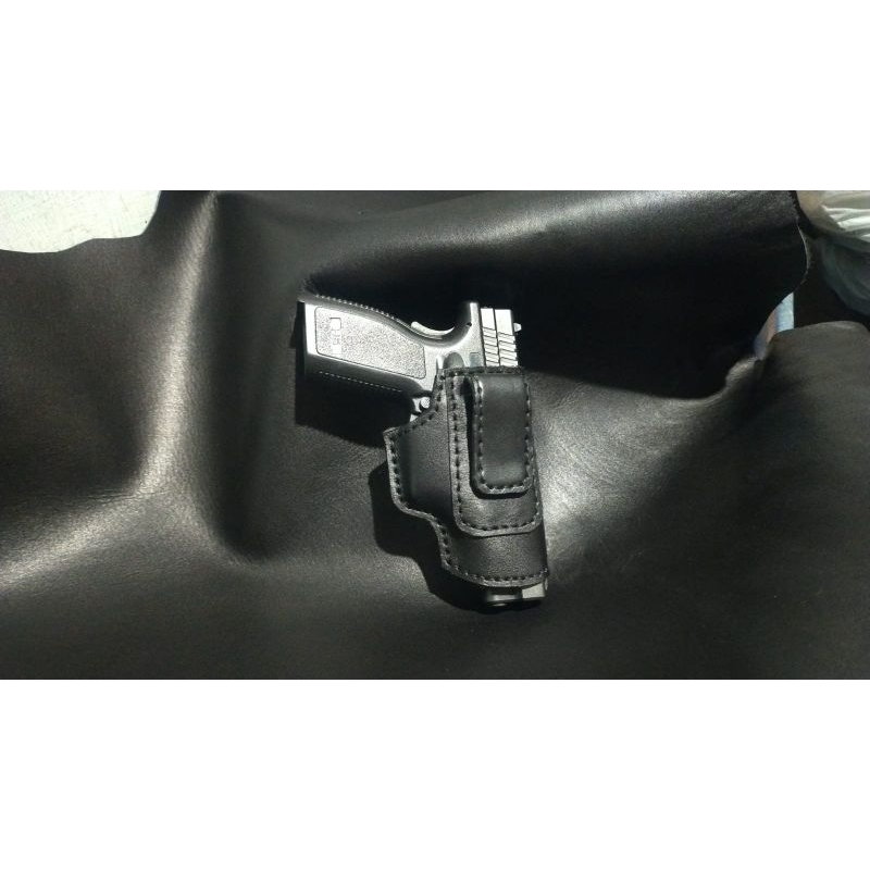 HOLSTER HS9-HS9 CUB COMPACT TNI-POLRI SARUNG SENJATA KULIT BERKUALITAS MODEL SLIP DALAM