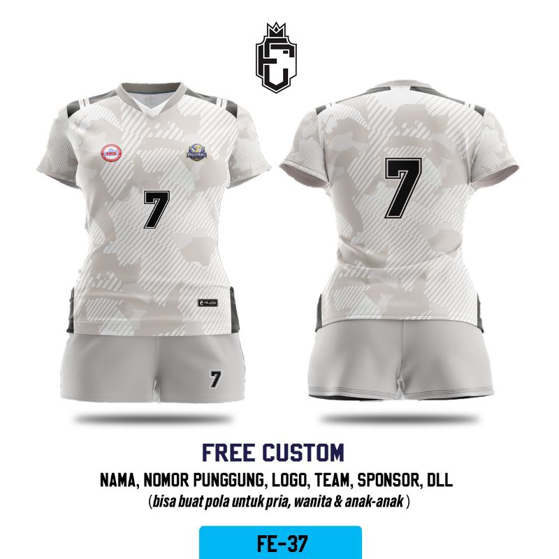 Jersey Voli Cewek Custom
