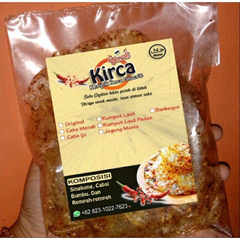 

KRIPIK KACA/KIRCA KRIUK/PIKCA PEDAS/KRIPIK KACA RENYAH