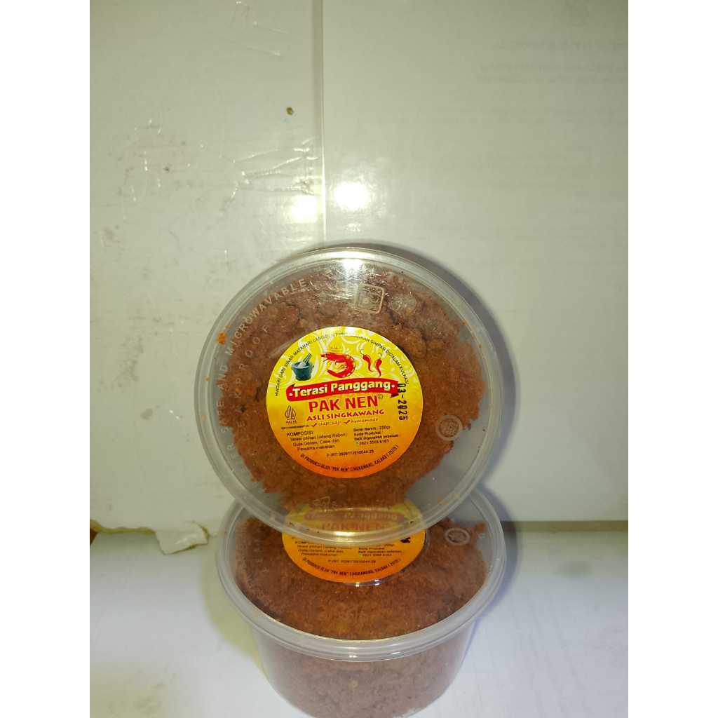 

Terasi Panggang / Bulacan / Belacan Singkawang PAK NEN - Kalimantan / TERASI MATENG SIAP SAJI 250grm