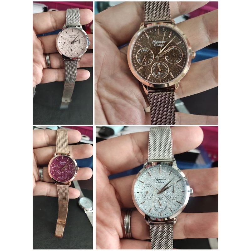 RB AC2682 JAM TANGAN WANITA RANTAI PASIR ALEXANDRE CHRISTIE AC 2922 LHR ORIGINAL AC 2959 2728 2870