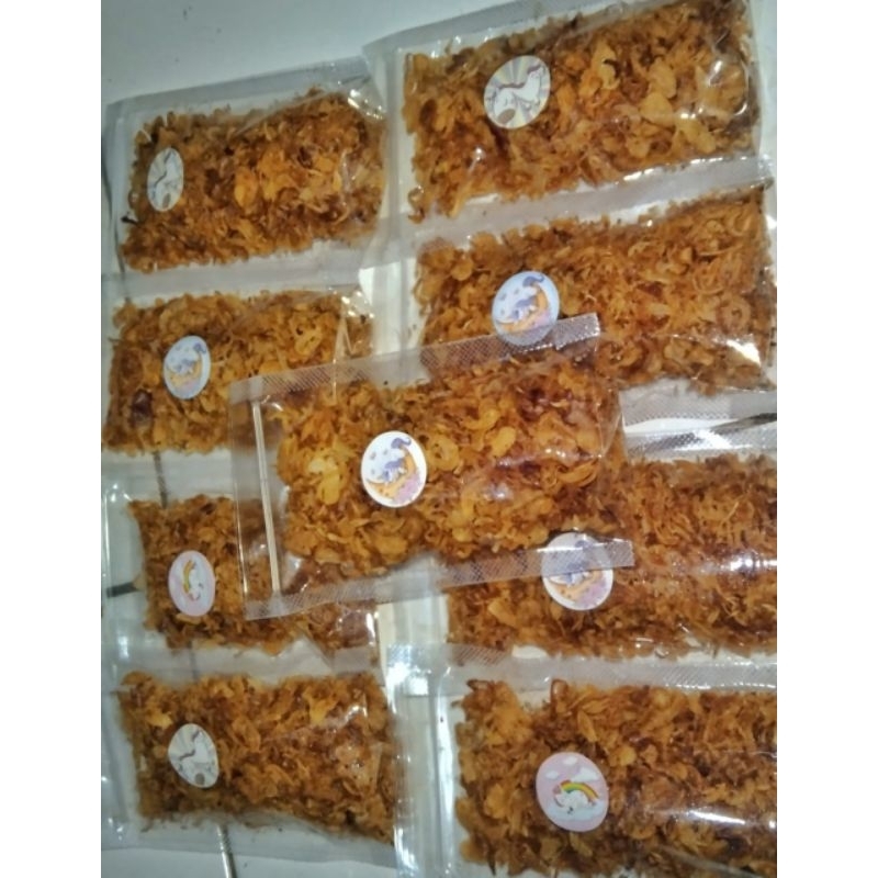 

Tanpa Tepung Bawang Merah Goreng kriuk Gurih kemasan 100 gram