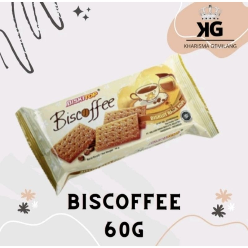 

BISCOFFE 60g Biscuit kue kering anak dewasa enak renyah Biscuit Rasa kopi Manis