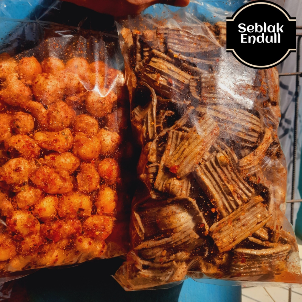 

{Bundle} Kerupuk jengkol pedas 250Gram + siomay mini 250gram pedas