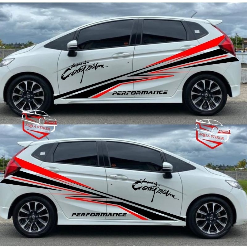 Stiker Mobil Striping Mobil Jazz Brio Xpander Stiker Keren Simple Aksesoris Car