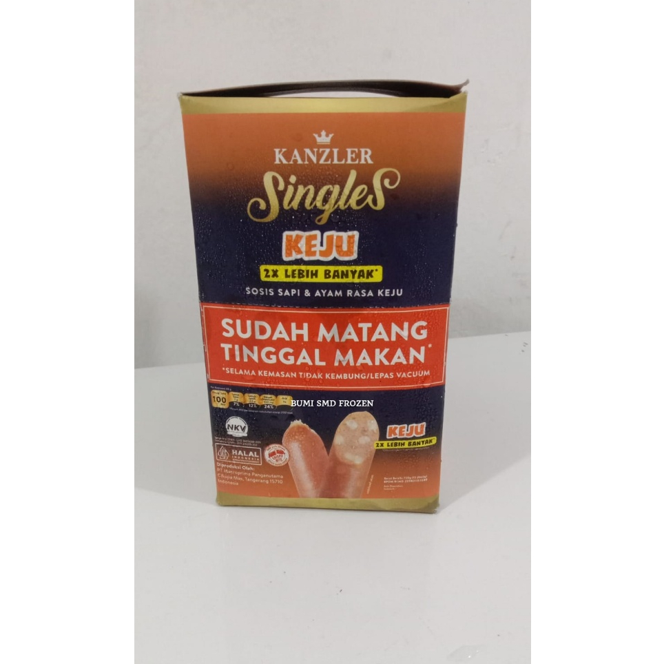 

Kanzler Singles Keju 2x [ 1 Dus isi 12 ] | Kanzler Sosis Keju 2x