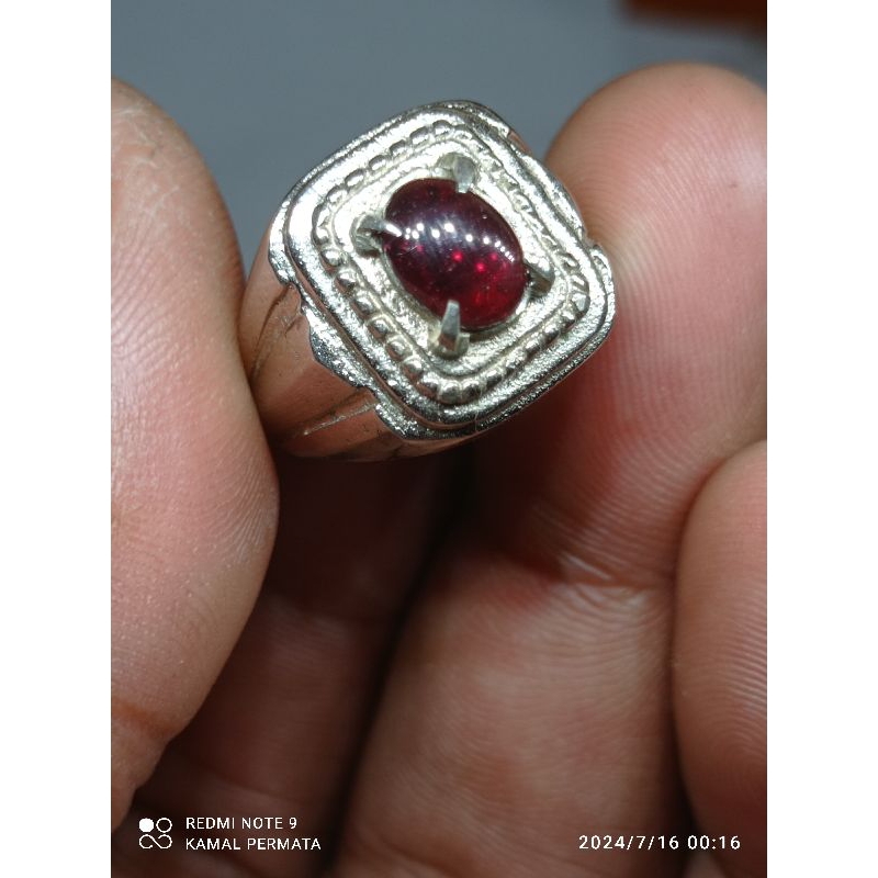 natural rhodolite garnet