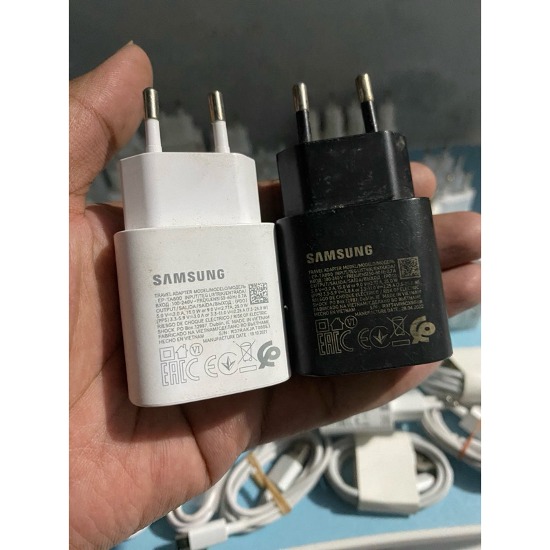 Adaptor/Kepala Charger Samsung 25watt Ori cabutan hp A52 | A33 | A51 | A71 | A72 | A53 dll