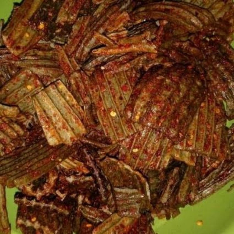 

snack camilan kiloan Kerupuk Seblak Jengkol Pedas premium