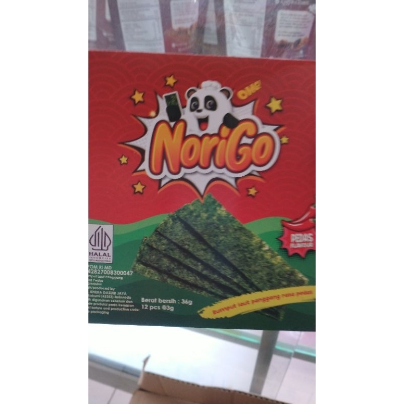 

Norigo Rumput Laut Panggang Isi 12 pcs