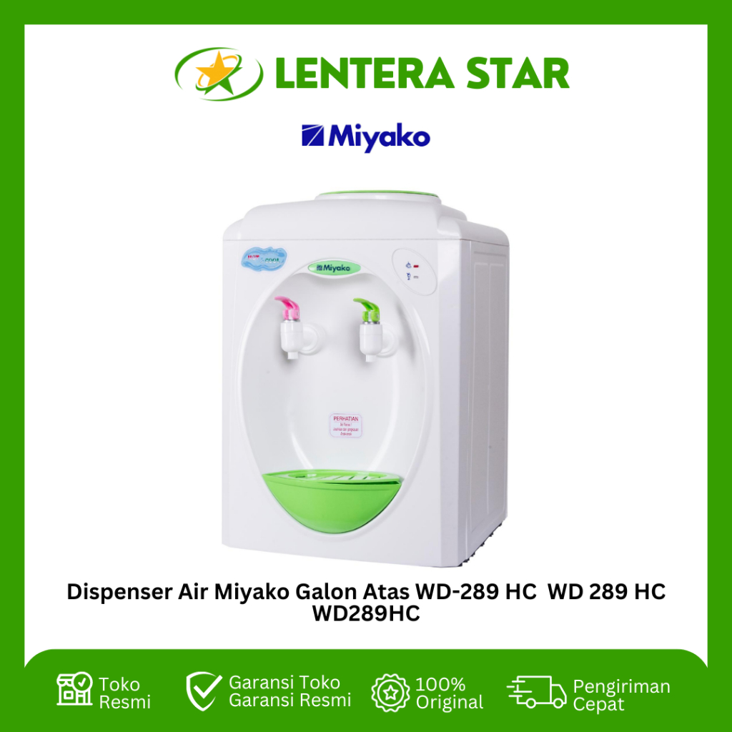 Dispenser Air Miyako Galon Atas WD-289 HC  WD 289 HC WD289HC