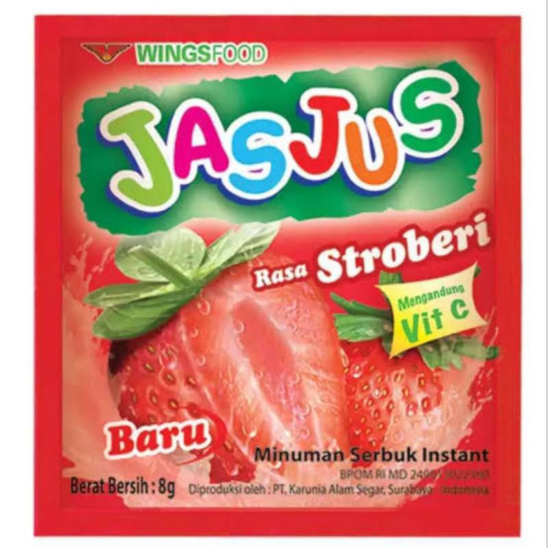 

JASJUS RASA STRAWBERRY RENCENG ISI 10 SACHET