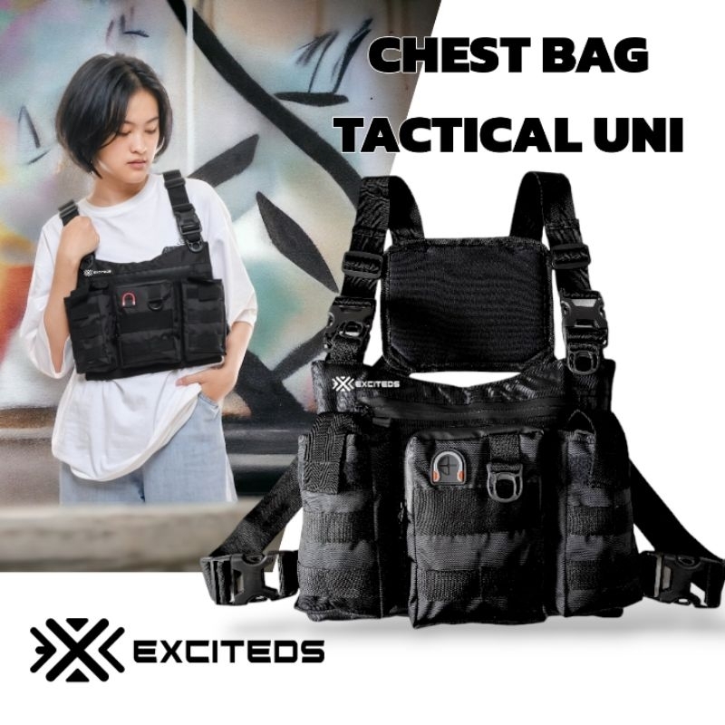 Exciteds - Tas Dada Pria Tactical Cyclops Black Unisex
