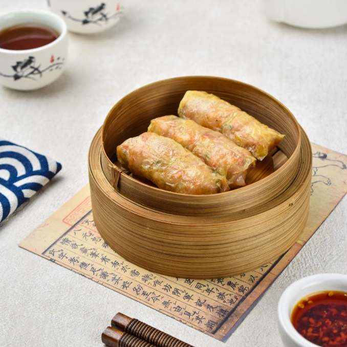 

Lumpia Ayam Kulit Tahu isi 10 pcs (Frozen) FREE SAOS SAMBAL